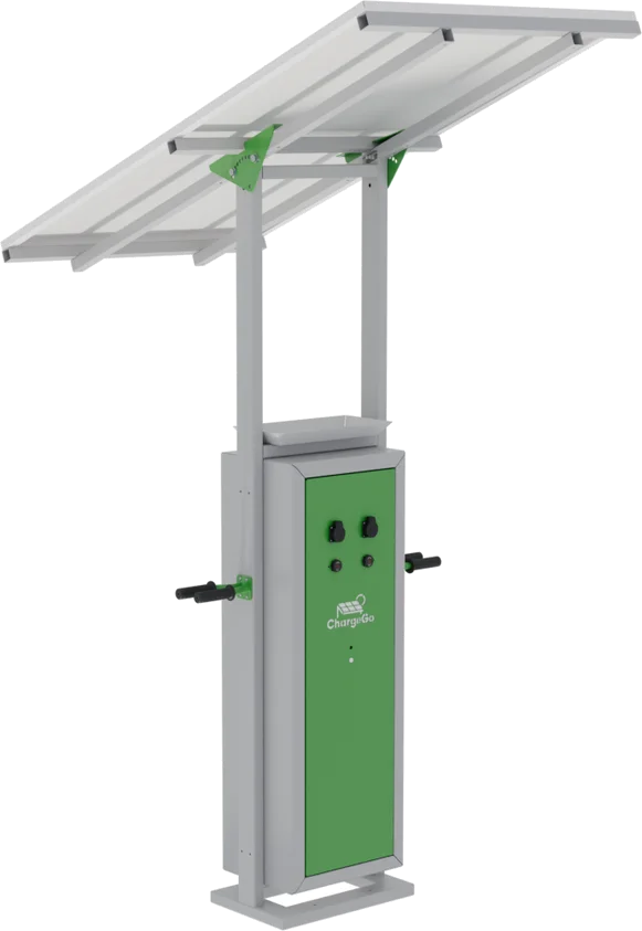 Słupek ChargeGo Pole z panelem fotowoltaicznym